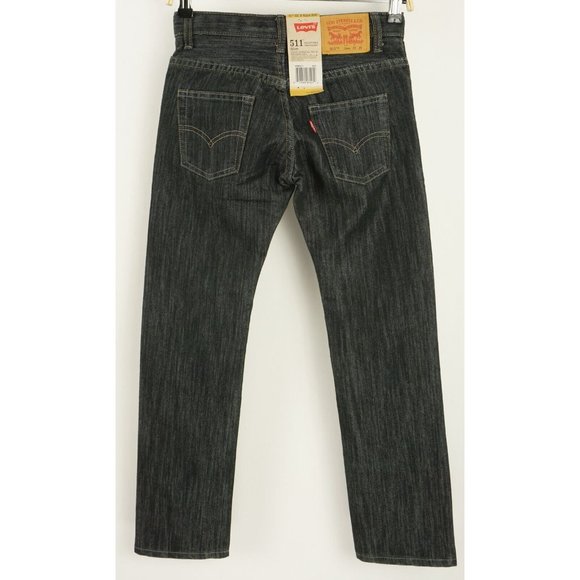 New Levi's 511 Women's Size 25 x 25 Slim Fit Tapered Leg Raw Blue Denim Jeans - Picture 2 of 7